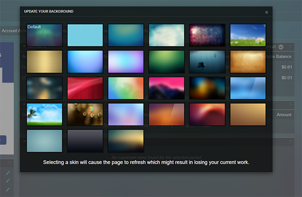 Chameleon Background Switch