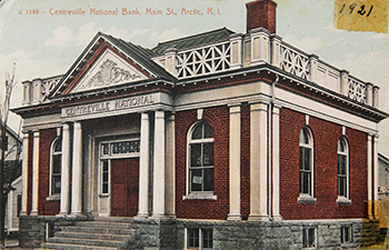 Centreville Bank Vintage Postcard