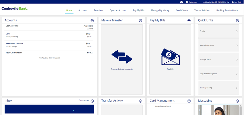 Versatiles Online Banking