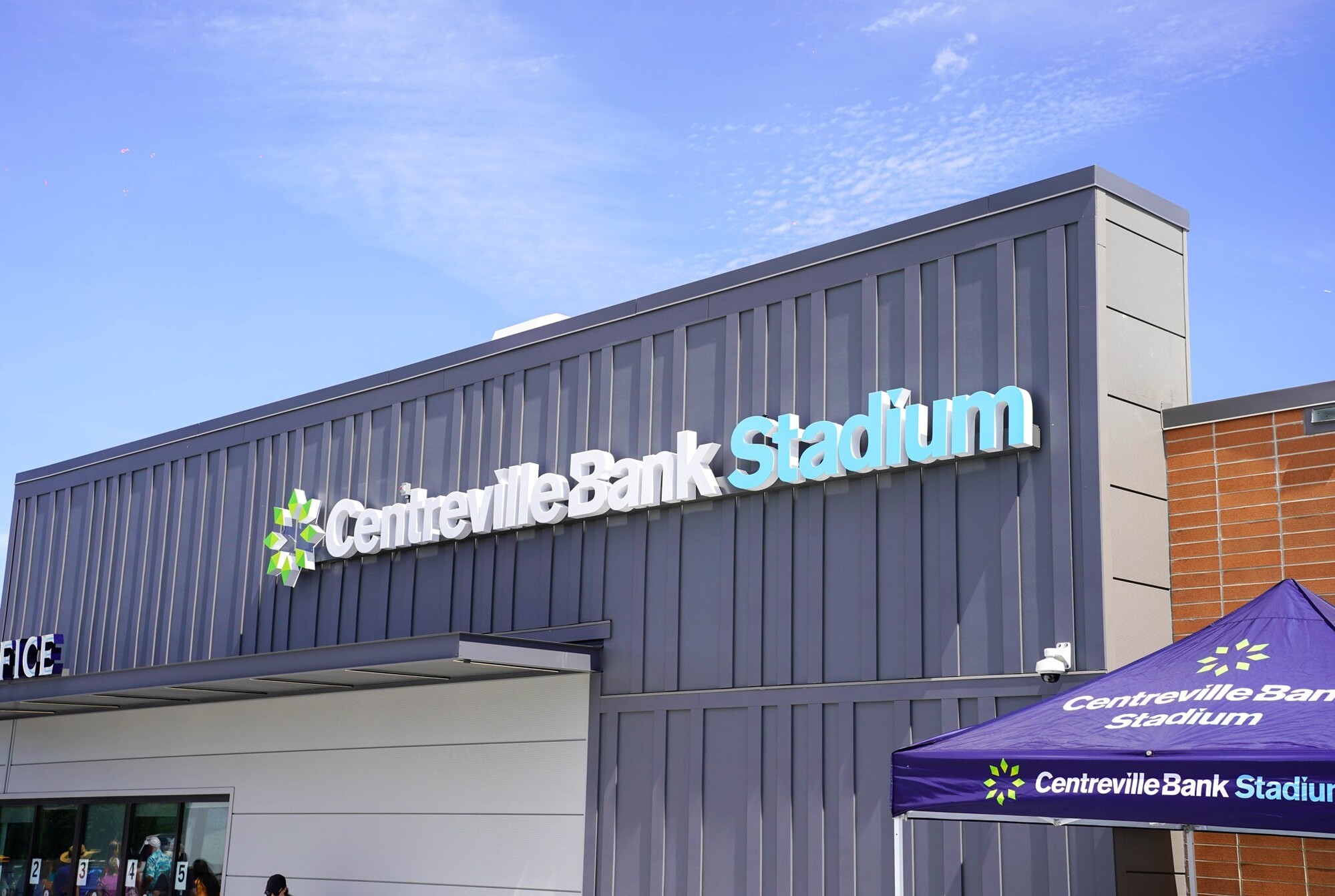 Exterior view of Centreville Bank Stadium.